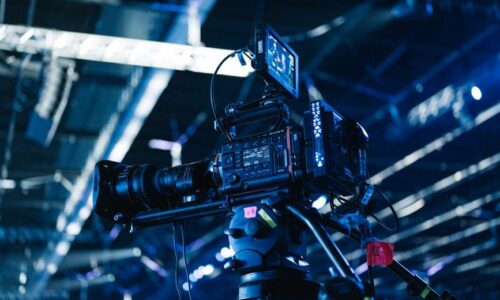 Texas event videography services professional camera setup at corporate event